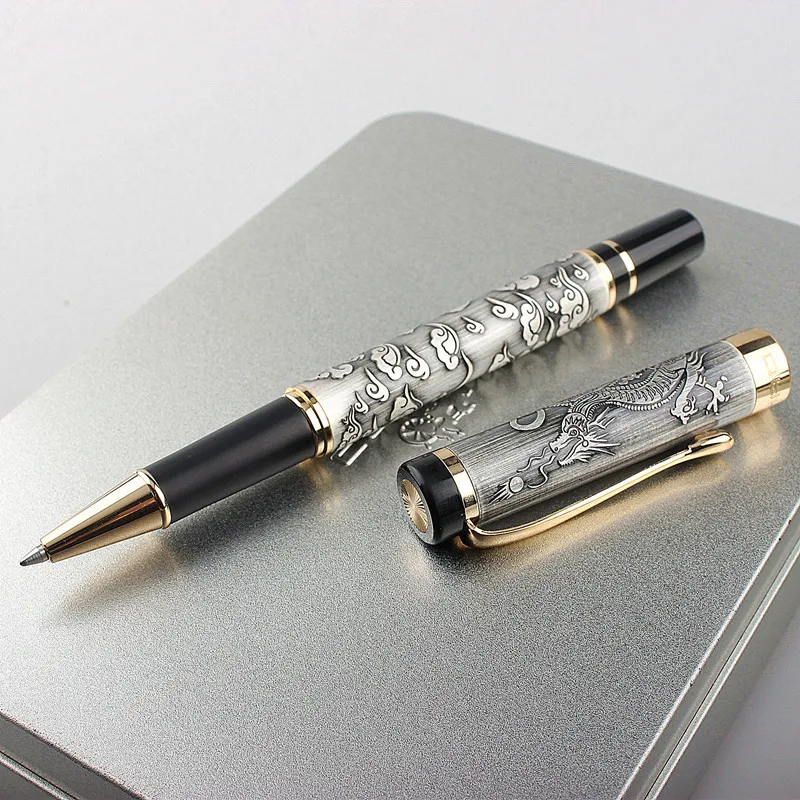 

JINHAO Classic Metal Gel Pens High Quality F 0.5MM Nib Student Travel Business Rollerball Pen Luxury Stationery Fountain Pen