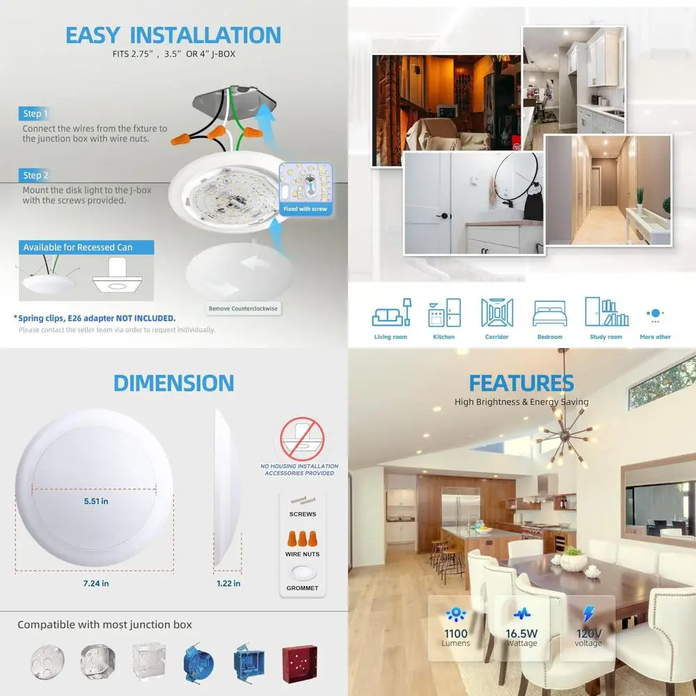 Dimmable 6 Led Down…