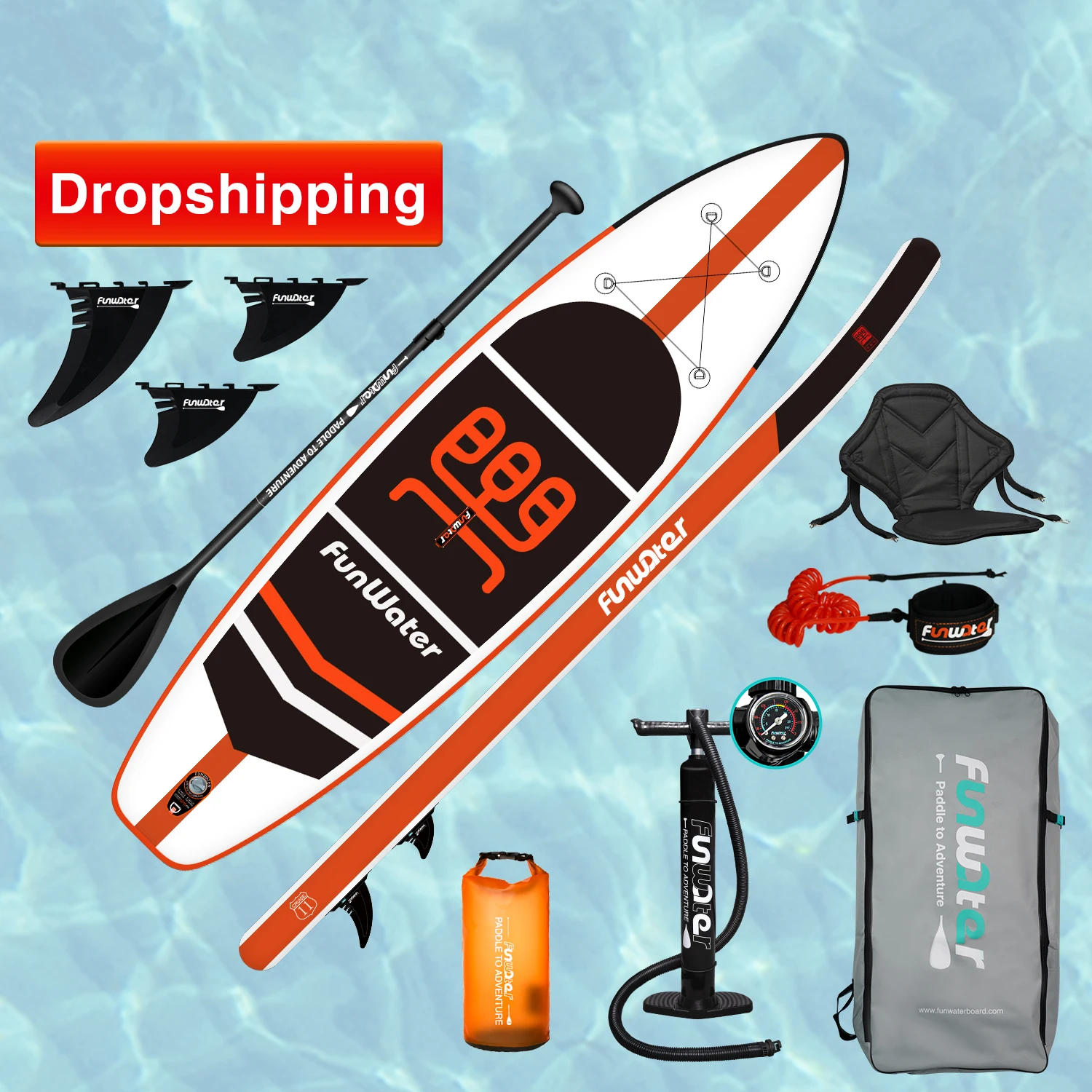 

2024 Dropshipping OEM 11' sup paddle board surfboard waterplay surfing watersports inflatable board sub supboard wakeboard