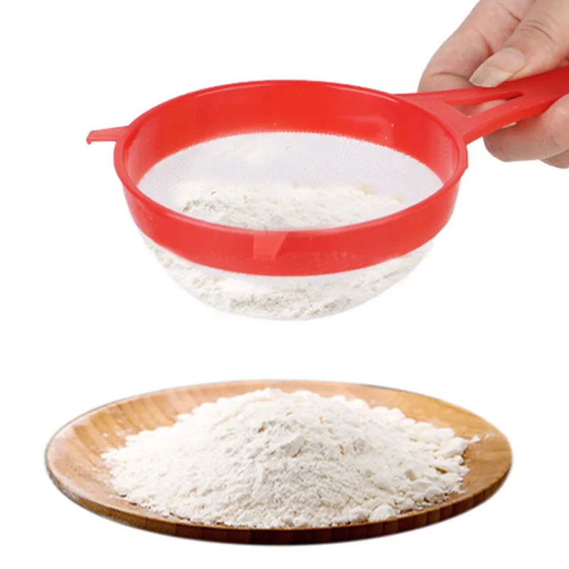 Conjunto de 4 filtros de malha multiuso com alça - Perfeito para chá, suco, farinha, leite de soja, etc. - Utensílios de cozinha fáceis de filtrar