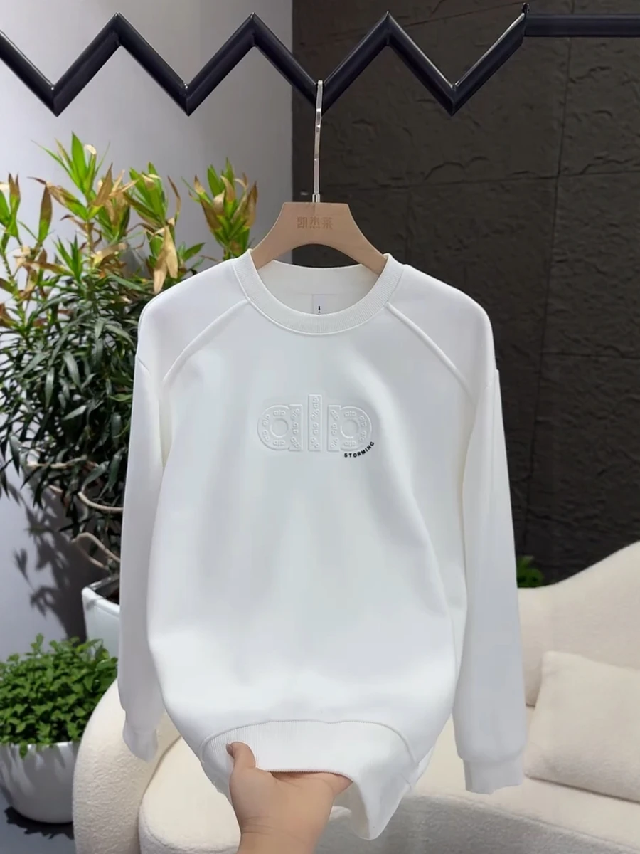 

Faionable Simptic Men's Hoodie Pure Color Casual Version Overhead Trendy Steel Stamp Letter All-Match Autumn Winter New ...