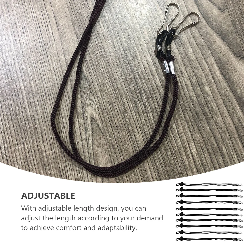 

10pcs Anti-Fall Face Mask Lanyard Adjustable Neck Strap For Glasses Ear Saver Holderglasses Hanging Rope Mask Buckles