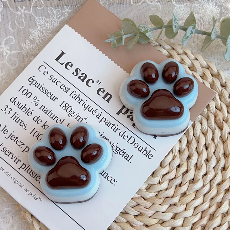 Soft Chocolate Cat Paws Stress Relief Decompression Toys Slow Rebound Pinching Cat Paw Toy Fidget Toy Kids Gifts