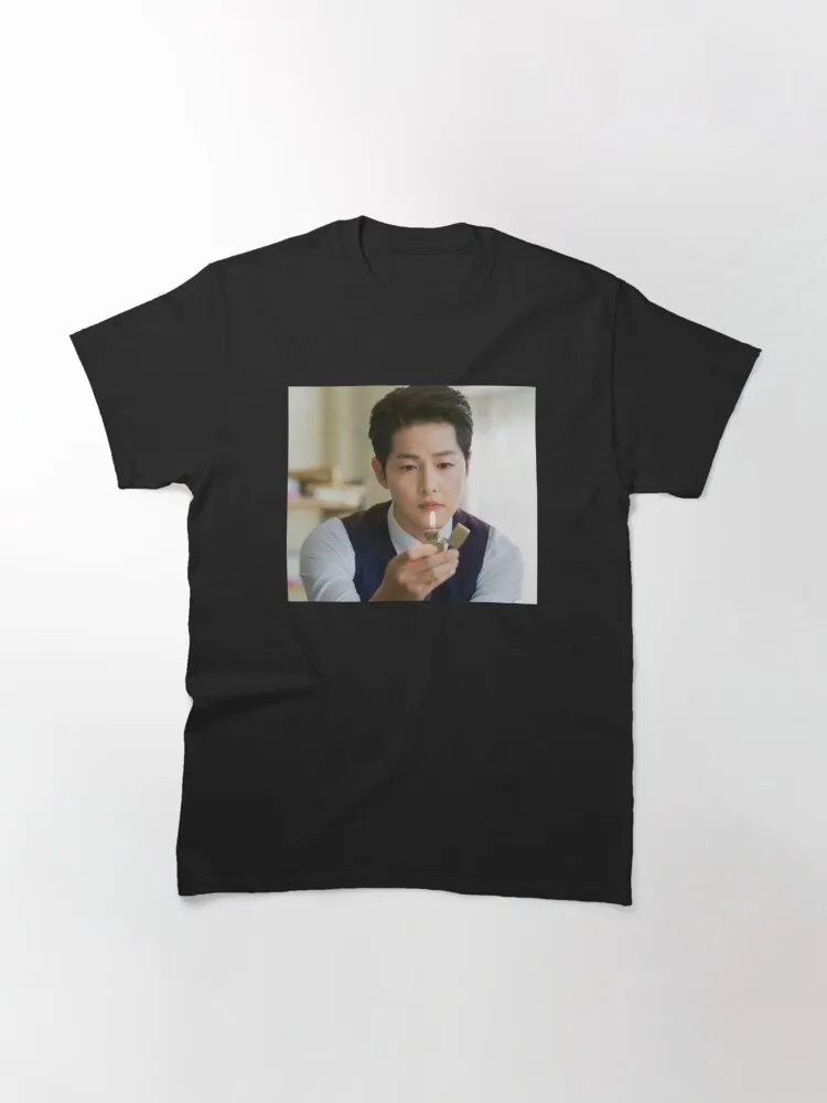 Song joong ki Classic T-Shirt Vintage Short Sleeve Crew Neck Clothing