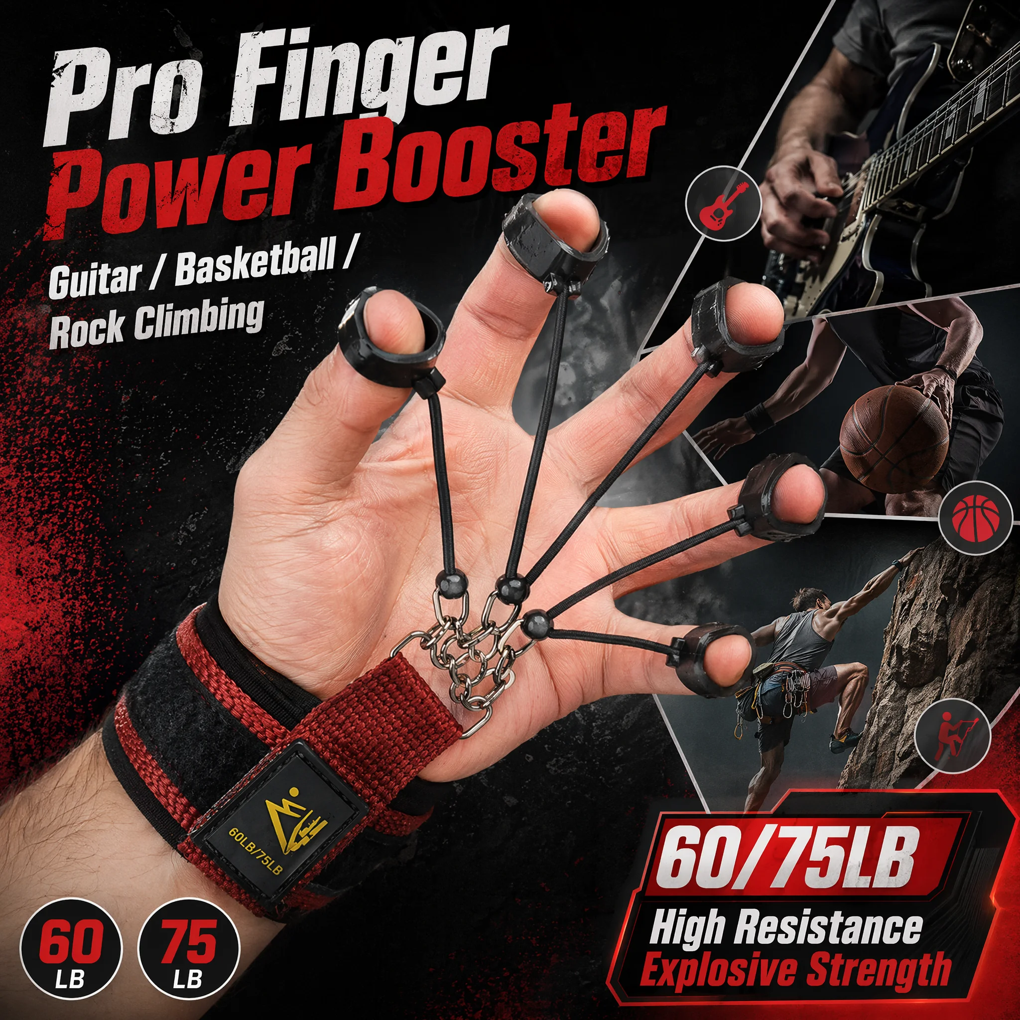 Finger Hand Grip Exerciser Silicone Finger Extension Trainer Wrist Finger Strength Training Tool Hand Rehabilitation Fitness - view 4