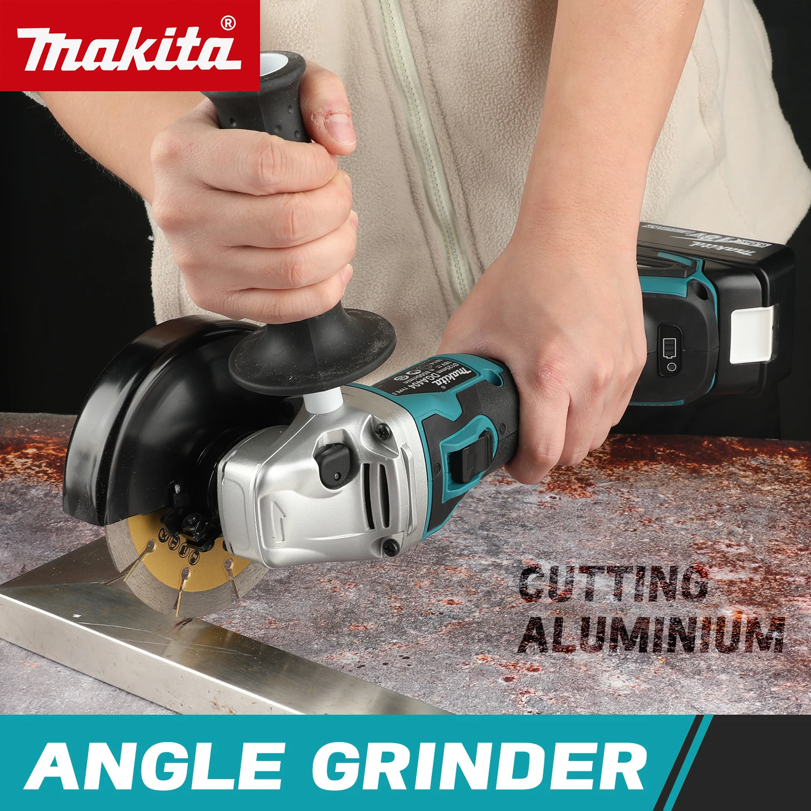 

NEW2026Makita DGA404Heavy Duty Cordless Grinder, 18V Rechargeable Brushless Tool,125mm for Industrial Grinding and Cutting Tasks