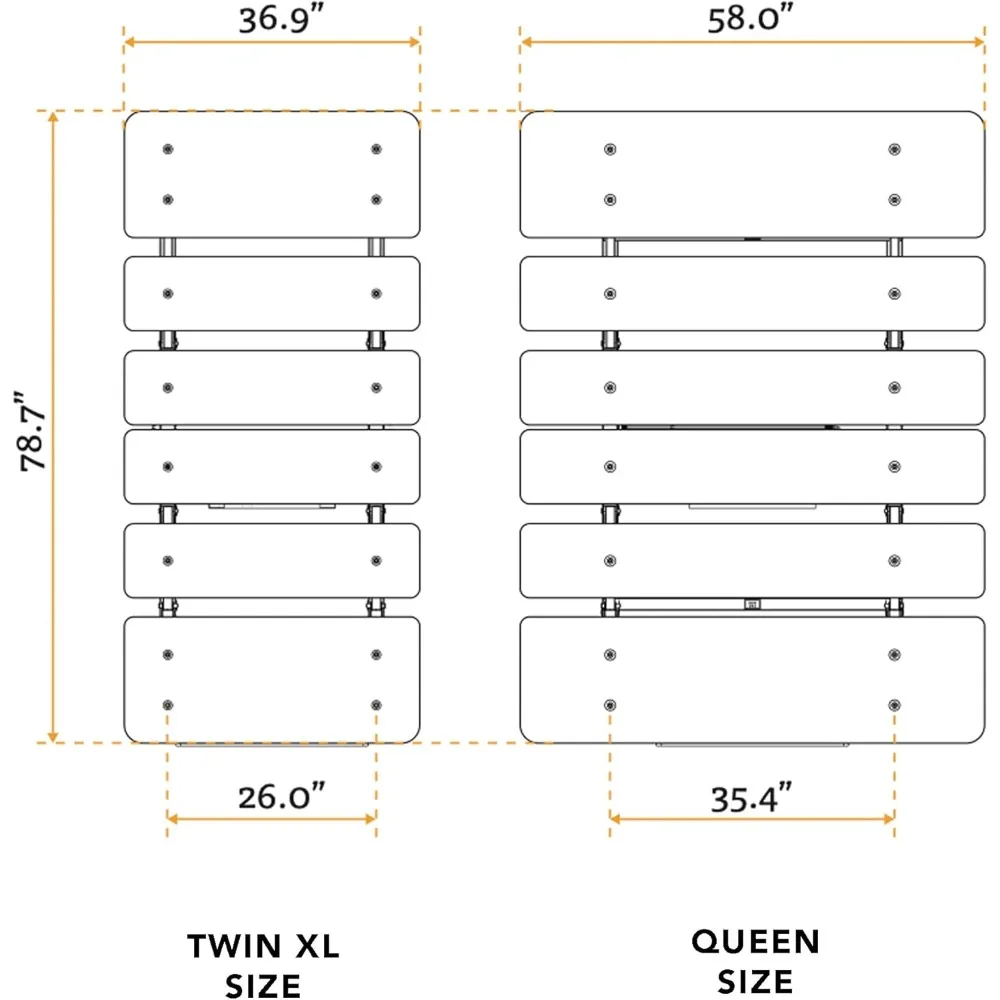 قاعدة سرير قابلة للتعديل | إطار سرير قابل للتعديل | مائل الرأس والقدم، منضدة الوصول، جهاز تحكم عن بعد لاسلكي، مظهر منخفض، #2