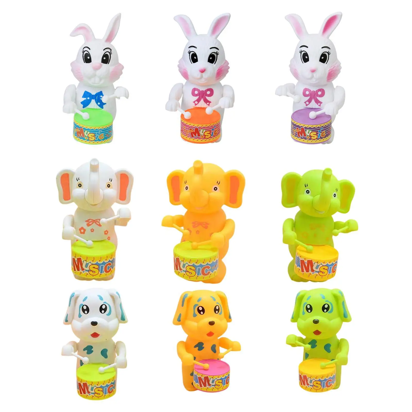 

Игрушка-барабанка, игрушка-барабан с изображением животных для детей, забавная реалистичная игрушка-животное с заводным механизмом для малышей для детей, малышей