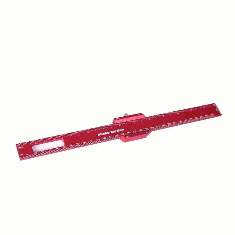 1szt Precyzyjna linijka kieszonkowa typu T Wielokątna linijka traserska Pomiar Aluminiowa linijka traserska Narzędzia do znakowania drewna
