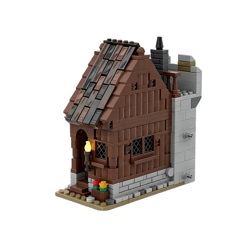 891 PCS Urban Mini Houses Set- MiniHäuserSet MOC Customize Modular Building Block Brick Popular Design DIY Boy Toy Birthday Gift