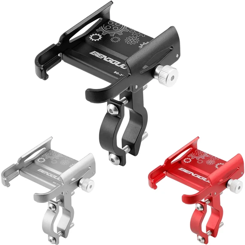 

Universal Metal Motorcycle Bicycle Phone Holder Stand Aluminum Alloy MTB Mountain Bike Handlebar Phone Holder Scooter Bracket