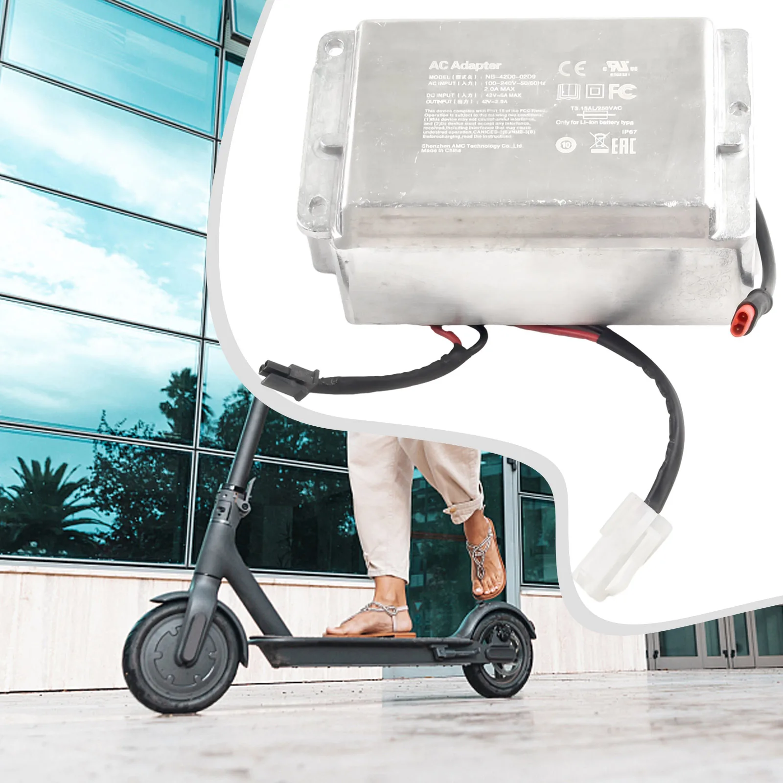 

Оптимизируйте возможности зарядки вашего езды с помощью этого эффективного встроенного зарядного устройства для электрического скутера ninebot max g30.