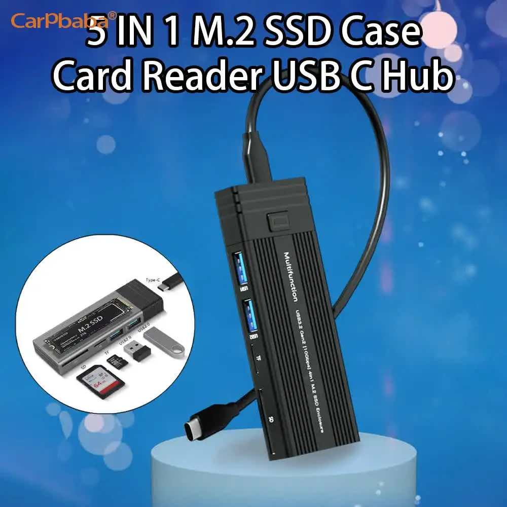 USB3.1 Docking Station PCI Solid State Nvme/sata Dual Protocol Read M.2 Multi-function HUB Mobile Hard Disk Box