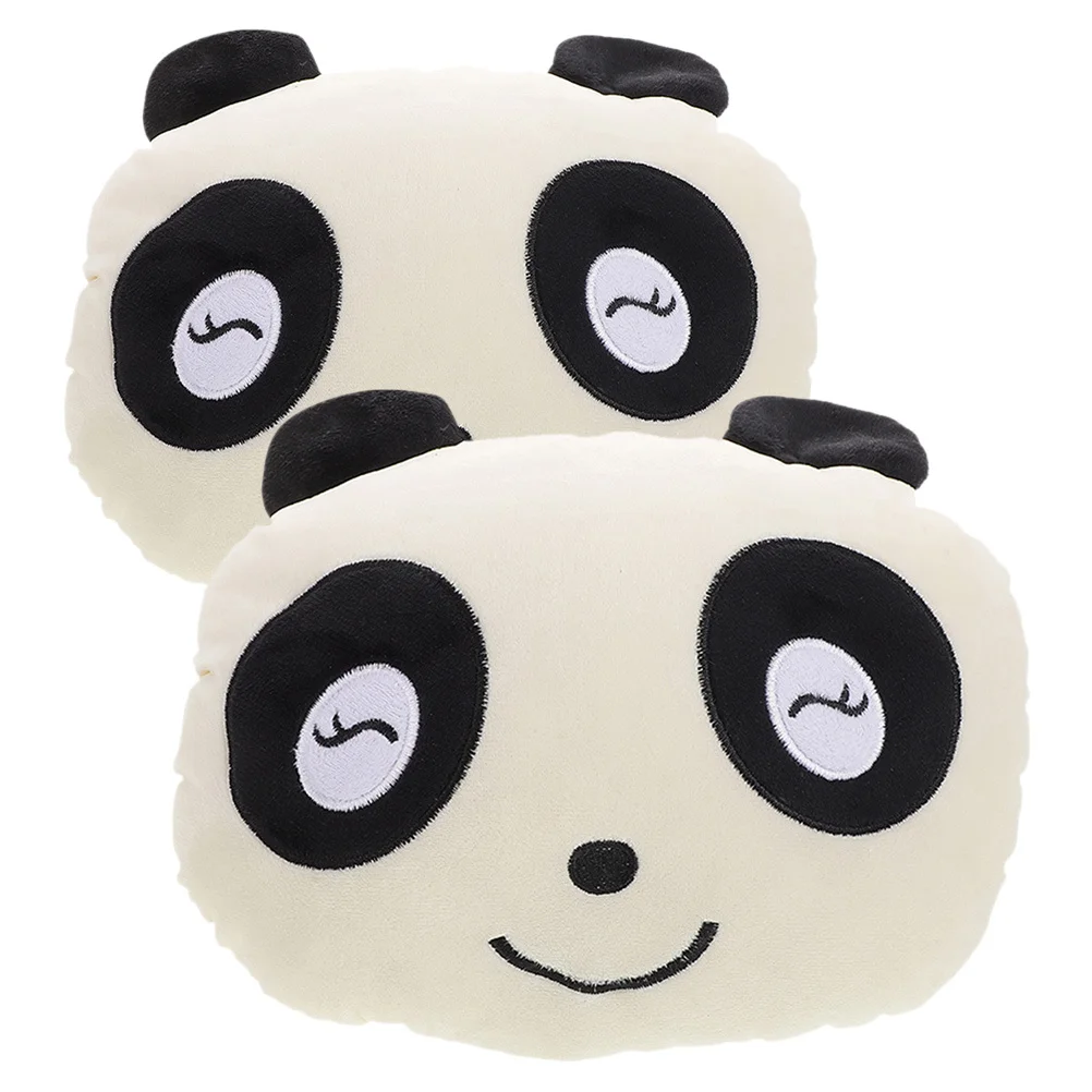 

2pcs Car Headrest Pillow Cute Panda Adjustable Washable Neck Support Cushion For Car Seat Office Adults