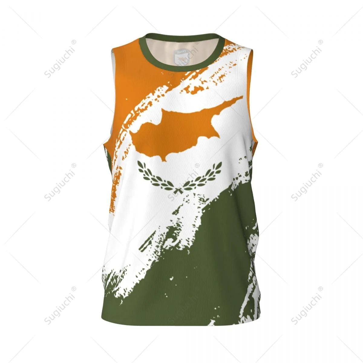 Men Basketball Sports Cyprus Flag Running Fitness Multifunction Jersey Sleeveless shirt Custom Name Nunber Exclusive