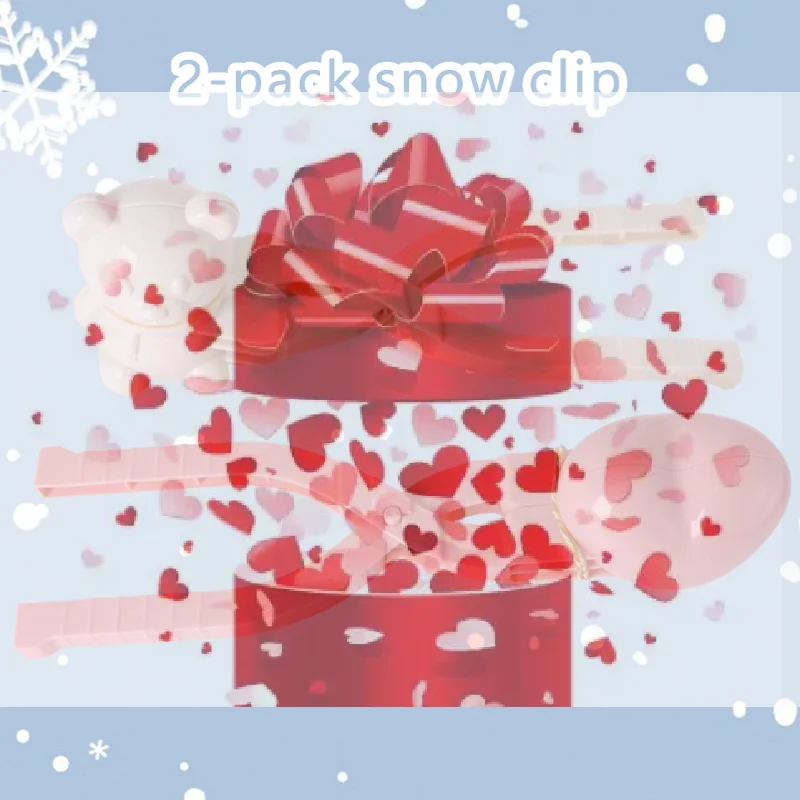 

Набор из 2 шт.: Милые формы для снежных шаров в виде медведя и сердца, креативные формы для снежных шаров, лопатка для снега, игрушки для детей для игр на улице