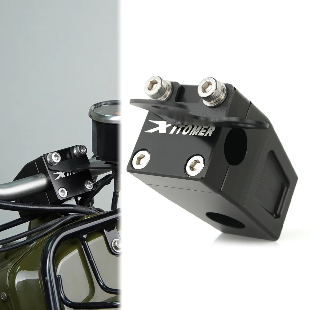 

Fit For Honda Ruckus /Zoomer NPS50 2003-2024 Motorcycle Black Handlebar Clamp Riser Aluminum Handlebar Relocation Forward Mounts