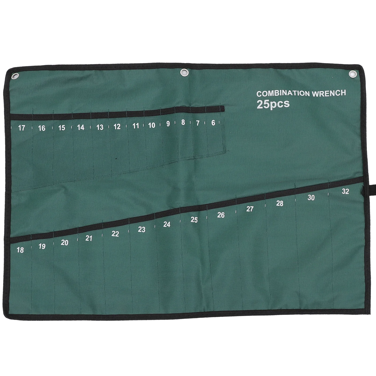 Portable Wrench Organizer Electrician Repair Kit Green Oxford Cloth Hanging Storage Pouch Carpenters Plumbers