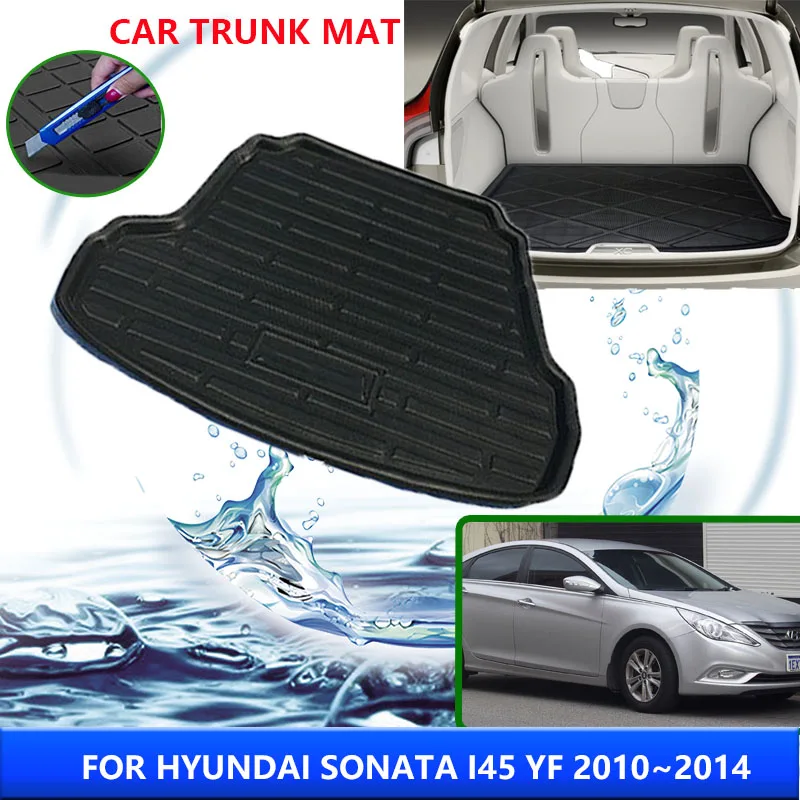 

Car Trunk Mat For Hyundai Sonata I45 YF 2010~2014 2011 2012 2016 High Temperature Resistant Storage Pad Auto Interior Accessorie