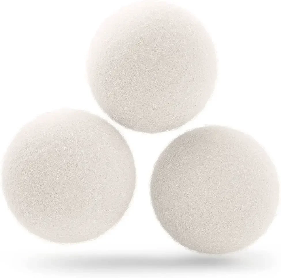 Wollt rockner bälle 7cm Premium-Weichspüler aus natürlichem Stoff ersetzt Trockner blätter Wäsche kugeln für den Trockner