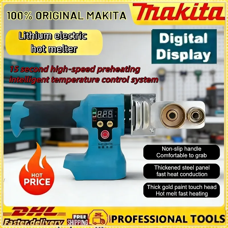 

Электрический аппарат для сварки труб Makita, беспроводной паяльник для горячей сварки ПП, ПЭ, ППР труб, работающий от аккумулятора Makita