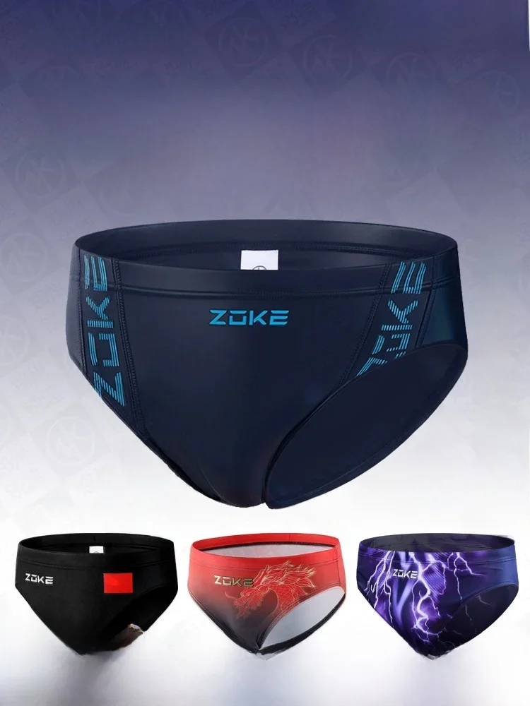 

Мужские треугольные плавки Zoke Cetitive Training Cetition Qui Dry, антихлоровые плавки для мужчин