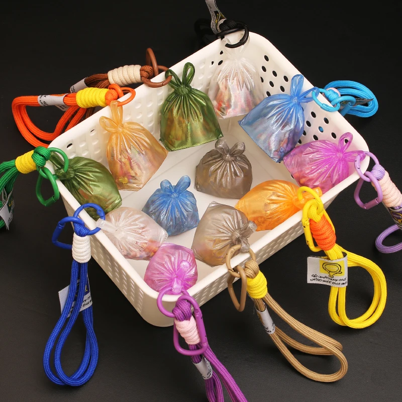 3D Printed Three-Dimensional Garbage Bag Keychain, Creative Garbage Bag Shaker, Backpack Hanging Ornament, Perfect Gift for Frie