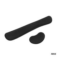 3X Gel Memory Foam Set Keyboard Wrist Rest Pad, Mouse Wrist Cushion Support For Office, Lightweight,Black