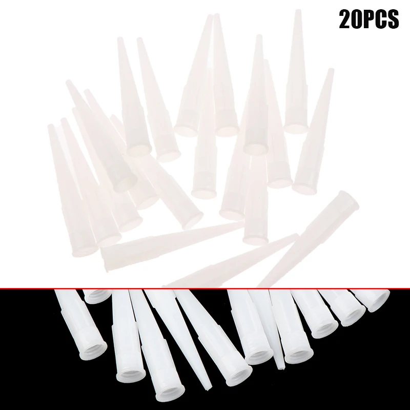 20 قطعة فوهات بندقية السد العالمي البلاستيك غراء الزجاج الفوهات تسرب سيليكون السد نصائح الفم أدوات البناء المنزلية #1
