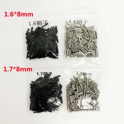 Keychannel 200/400/600/800 adet 1.6*8mm 1.7*8mm Flip uzaktan itmeli anahtar sabit Pin araba anahtarlık demir iğneler KD KEYDIY için Xhorse uzaktan