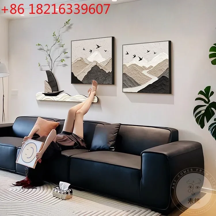 Living room decorative painting high-end atmosphere sofa background wall hanging painting means good landscape painting