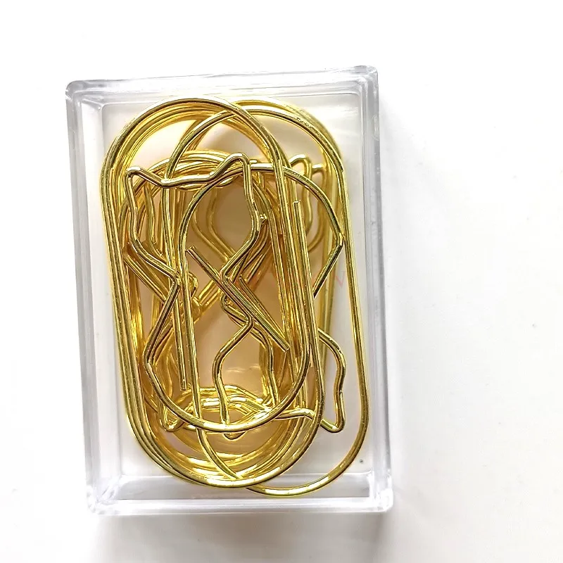 10pcs Rose Gold Large Fat Paper Clips Creative Shaped Pins Animal Paper Clips