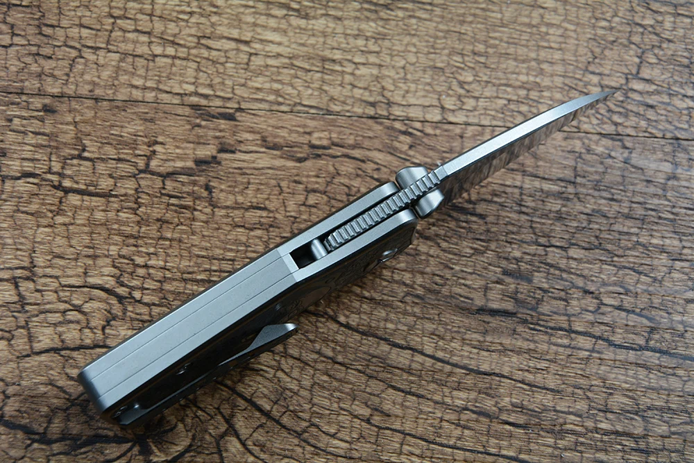 Pioneer XD056 Folding Knife D2 Blade Ceramic Ball Bearing Washer TC4 Titanium Handle for Outdoor Camping EDC Gift view 4