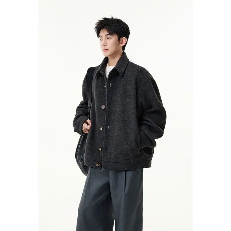 

Wool Blend Jacket Man Black Mens Festival Event Celebration Party Social Gathering Entertainment Fun Colorful Decorated Stylish