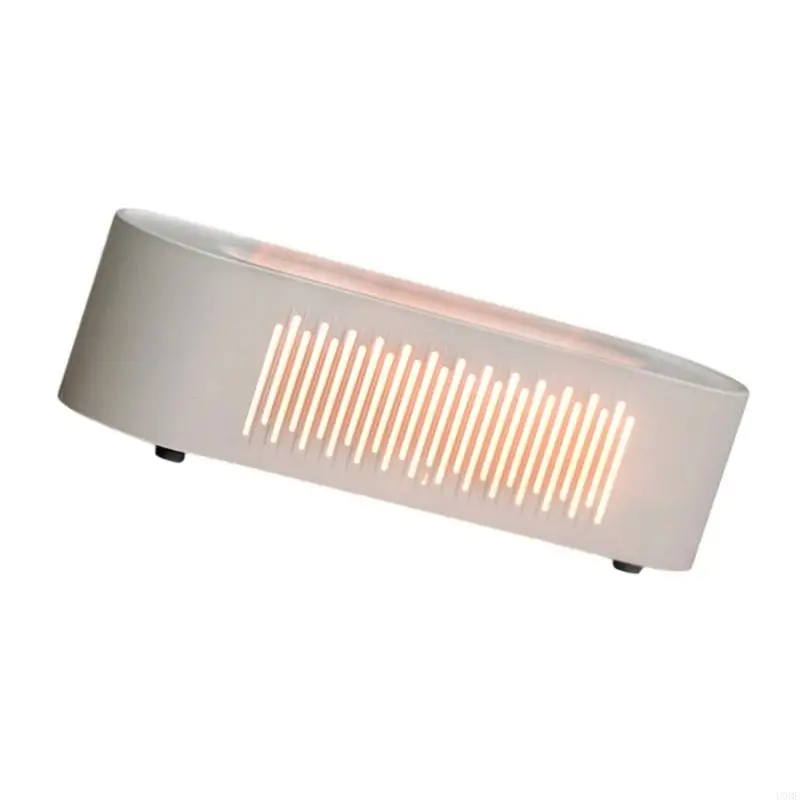 Simulated Flame Essential Oil Diffuser with 6 Color Light Flame Aromatic