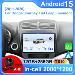 Android 15 For Dodge Journey Fiat Leap Freemont 2011 - 2020 Car Radio 5G wifi BT Multimedia Player Navigation Wifi GPS No 2din