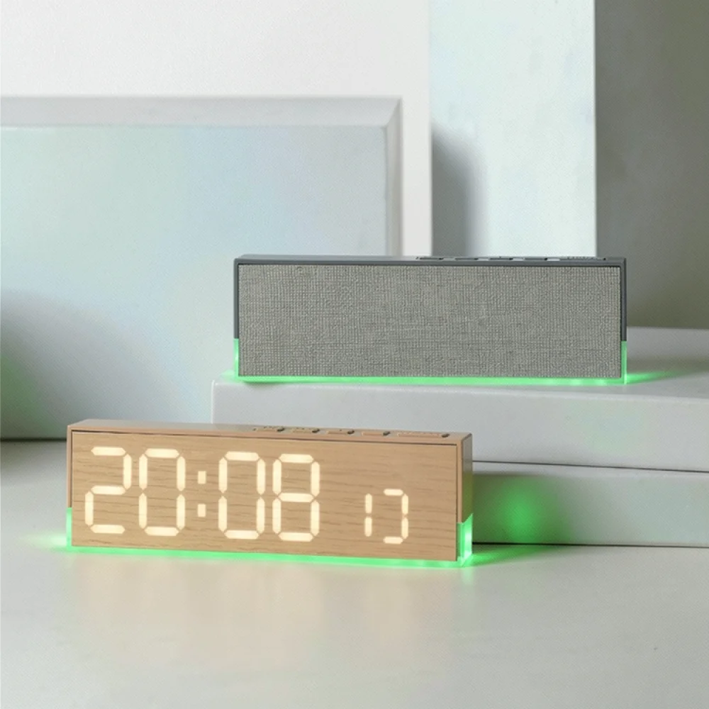Modern LED Digital Clock Multi Function Night Light Bedside Alarm Calendar Week Display For Yida Time