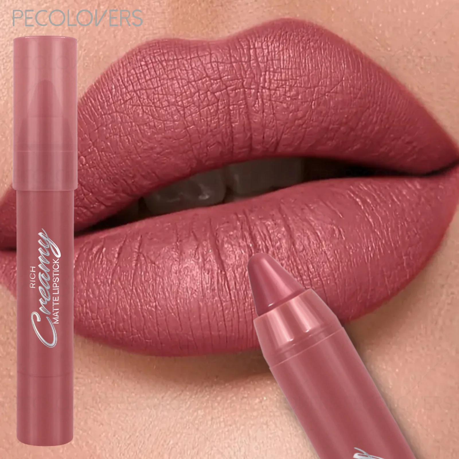 1 pc delineador labial fosco e caneta batom, suave para aplicar, à prova d'água de longa duração não pegajoso, presentes de festival perfeitos, maquiagem diária