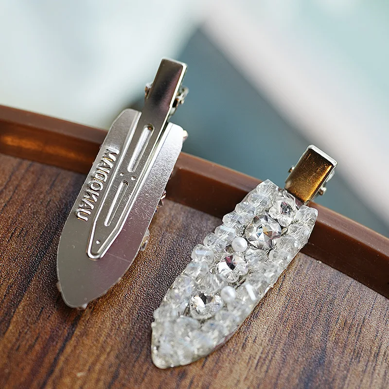 2026 كوريا لطيف لامعة حجر الراين دبابيس الشعر النساء الفتيات مقاطع الشعر دبابيس المشابك اكسسوارات مشبك شعر أغطية الرأس غطاء الرأس حلية