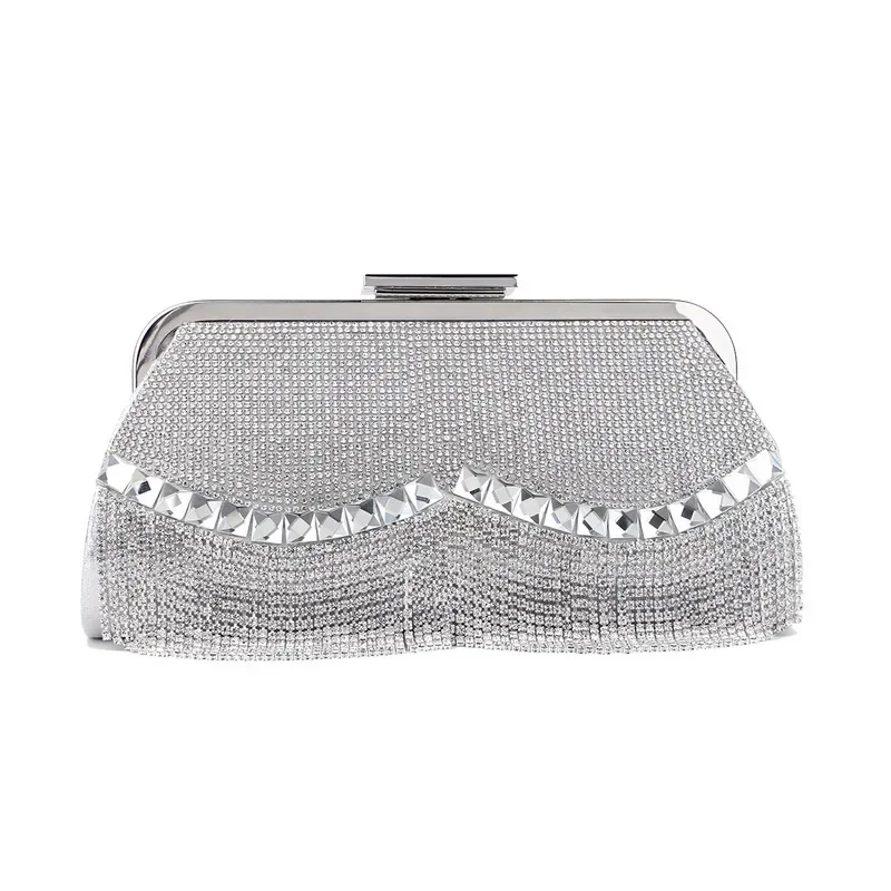 Women Banquet Handbags  New Diamond-Studded Tassel Evening Bags Femme Wedding Purse Dress Beaded Party Clutch Кошелек Женский