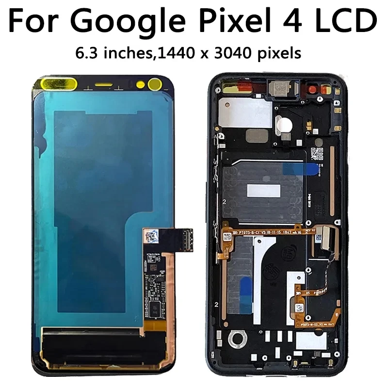 Original LCD For Google Pixel 4 Pixel4 G020M LCD Screen Display+Touch Panel Digitizer Screen For Google Pixel 4 XL 4XL G020P