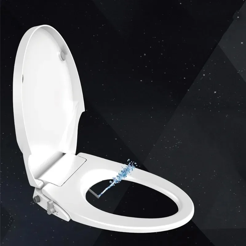 

Bathroom Electric Toilet Seat Cover 3 Styles with Double Nozzles of Advanced Toilet Seat Bidet Spray Easy Installation