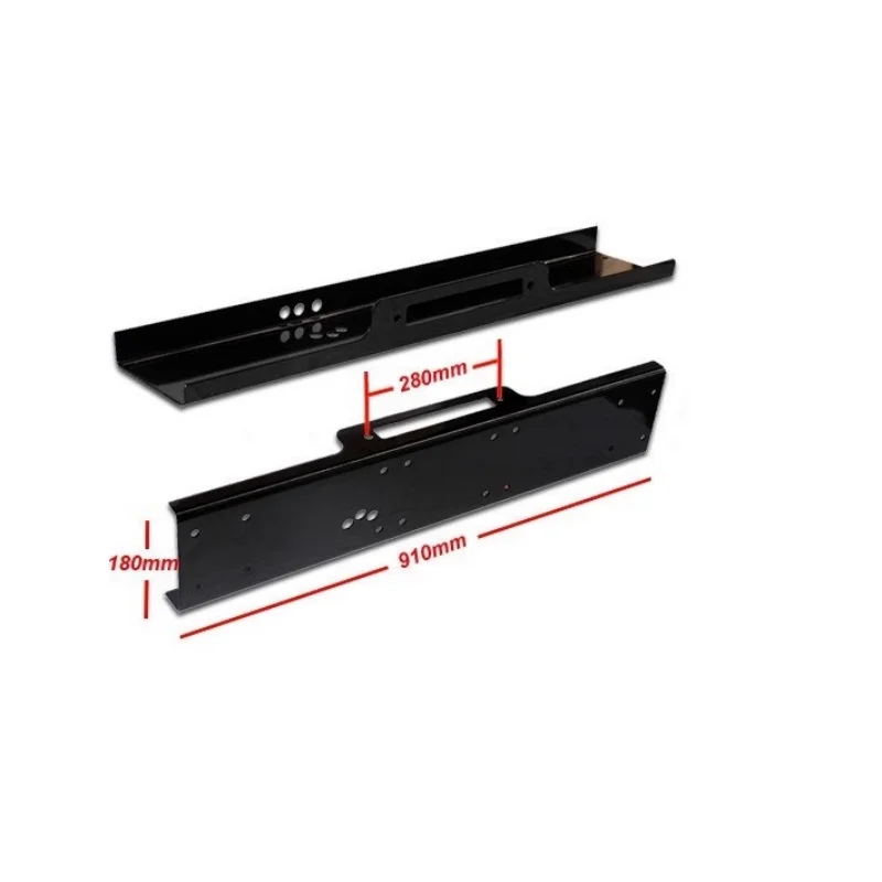 92cm Winch bracket mounting plate fixed bracket tray installation channel steel front and rear bar built-in non-destructive