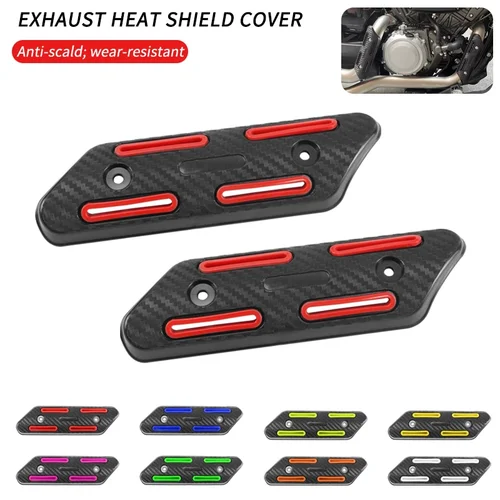Imagen 2 del producto Protector térmico de escape para motocicleta, cubierta protectora para KTM SXF EXCF SMR 250 350 450 500 Yamaha Honda Kawasaki Suzuki Universal
