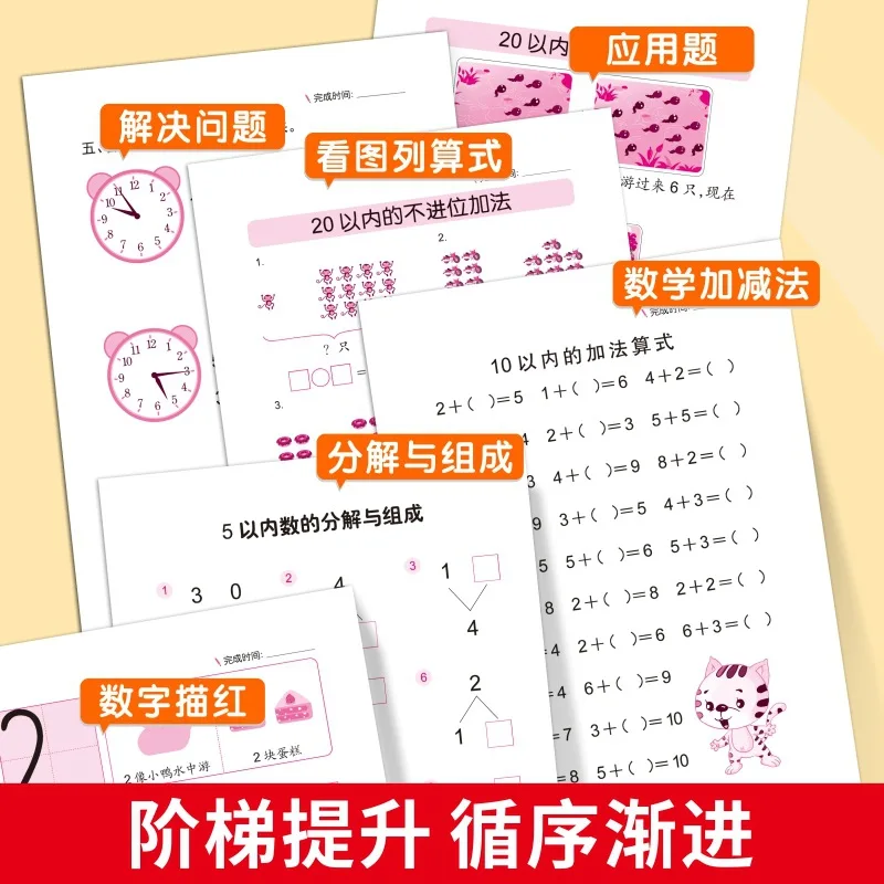 Math Question Cards for Transition From Kindergarten To Primary School, Make Up Ten Methods, Addition & Subtraction Within 10