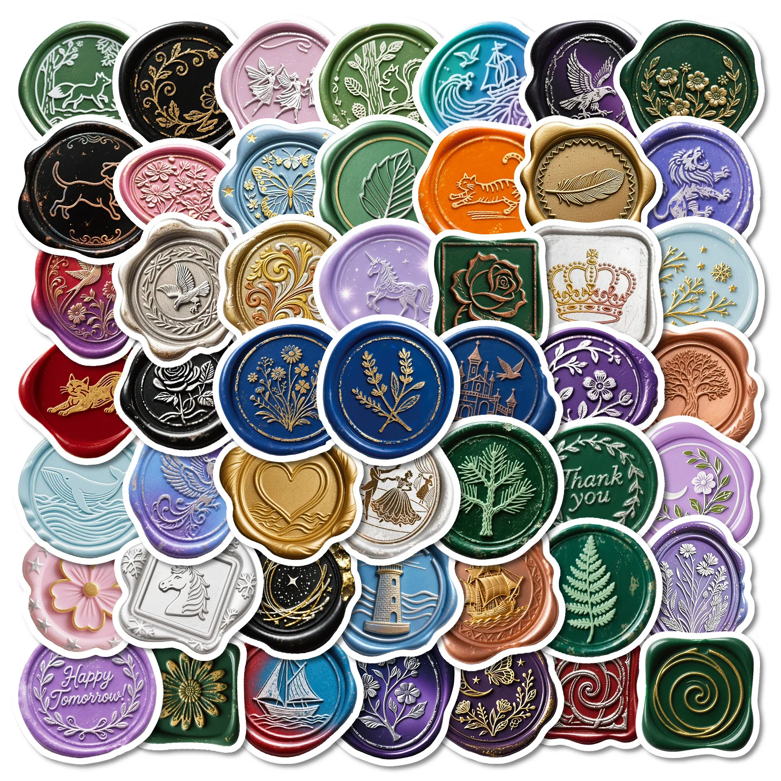 56 قطعة من ملصقات الكتابة على الجدران الملونة على شكل طلاء النار، ملصقات ثابتة لختم كوب الماء للهاتف