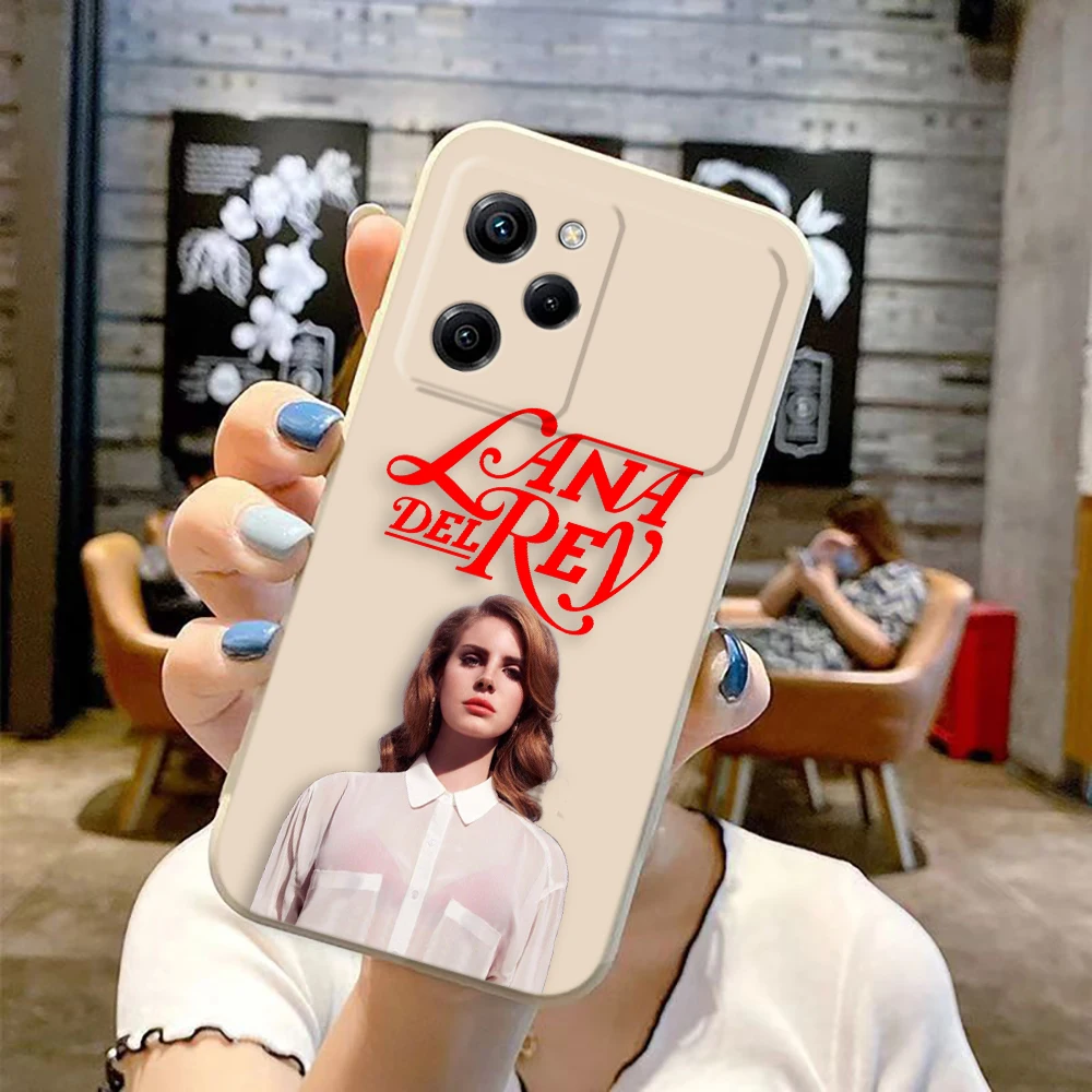 Hot Singer L-Lana D-Del Rey Cover Phone Case For Xiaomi 10T 11 12 12T 13 14T POCO F5 F6 M3 M5 X3 X4 X5 PRO 4G 5G Color TPU Case