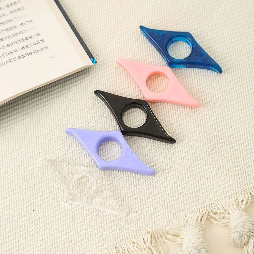 Resin Book Support Durable Fresh Color Convenient Book Page Holder Reading Book Paginator Thumb Bookmark School
