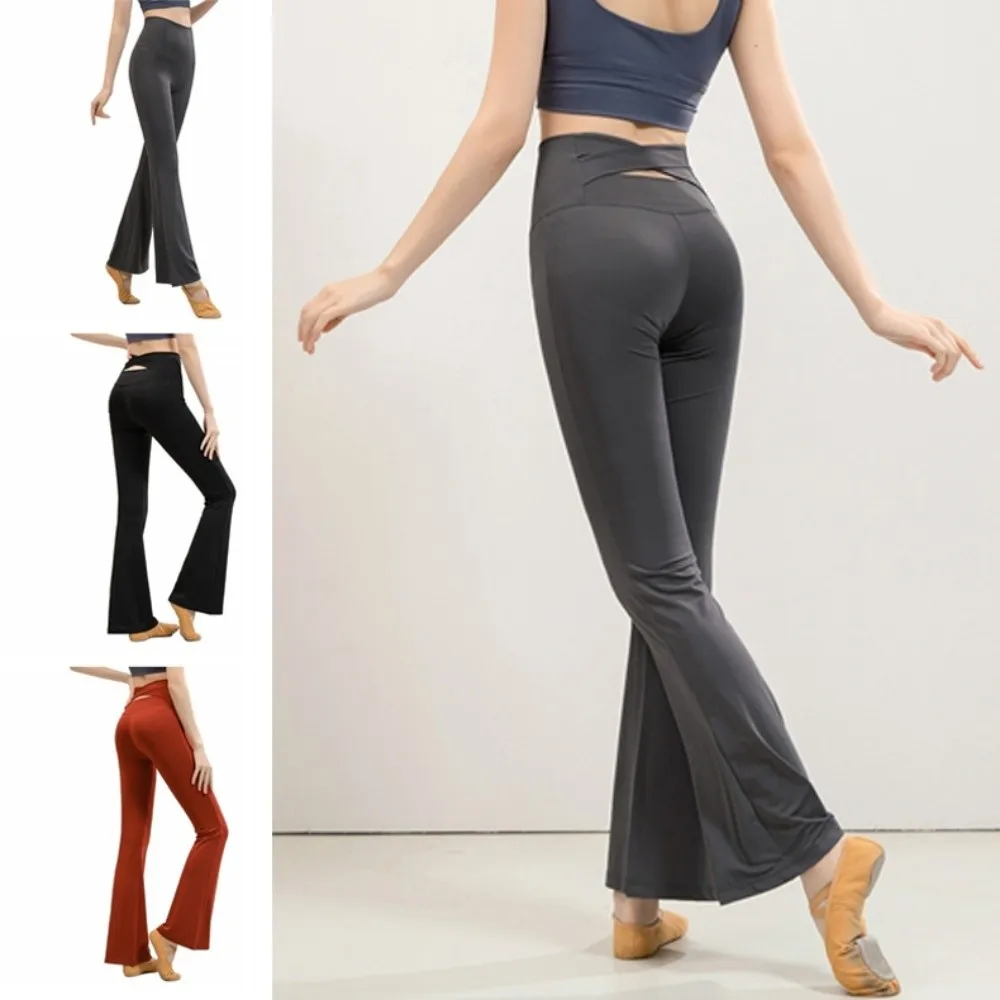 

Gym With Velvet Yoga Pants Micro Flared High Waist Fitness Pants Quick Drying Stretchy High Elastic Pants Yoga