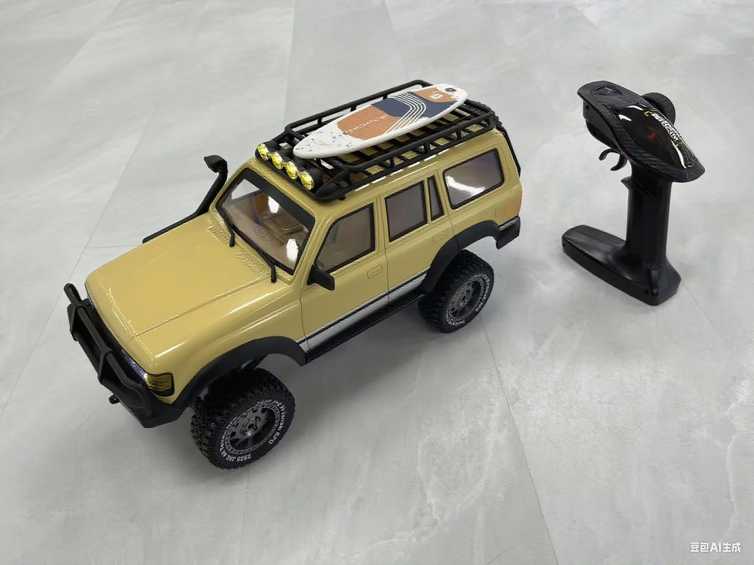 Coche de escalada RC 1:12, 44cm, 2,4g, 4WD, cambio mecánico, caja de cambios de doble velocidad, velocidad alta/baja ajustable para una mejor escalada RTR